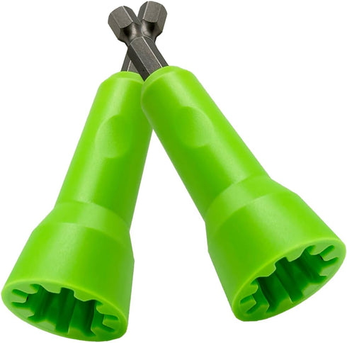 Wire Twister Tool for Drill, Electrician Driver Wire Bending with 1/4 Chuck for Wire and Man Drill 2 PCS Green...