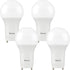 Sunco Lighting 4 Pack GU24 LED Light Bulbs 2 Prong A19, CRI91 5000K Daylight, 9W Equivalent 60W, CFL Replacement 800 Lumens, Bright Dimmable Twist...