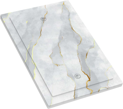 White Grey Marble Light Switch Cover Plates No Device Single Blank Wall Plate Decorative Electrical Faceplate for Bathroom Bedroom Home Decor Acce...