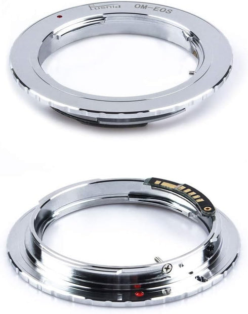 OM-EOS 9th Gen AF Confirm Lens Adapter Ring, for Olympus OM Lens to Canon EOS EF EF-S Mount Camera 7D 60D 70D 77D 80D 700D 750D 760D 800D 1000D 12...