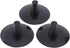 6Pcs Bottle Top Stem, 3.15 x 3.15 x 1.57" Glass Beer Bottles Top Holder for Crafts,Wine Bottles Top Stems Base Stand Rubber(Black)...