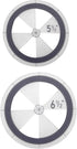 Circle Quilting Template CHENJIN 5PCS Circle Ruler Quilting Template Set for Quilting Circle Rulers Quilt Arc Circle Cutter Ruler, 5 Size...
