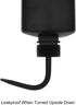 stonylab LDPE Chemical Wash Bottle, 2-Pack Watering Tool Safety Black Plastic Squeeze Bottle Lab Rinse Bottle with Scale Labels and Narrow Mouth S...