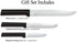 Rada Cutlery 3-Piece Housewarming Knife Gift Set, Made in USA, Black Handles...