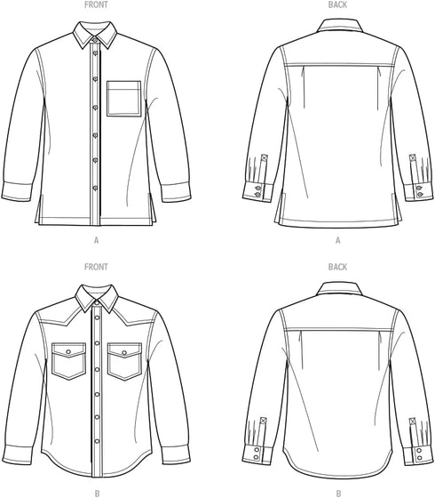 Simplicity Easy Plus Unisex Shirts Sewing Pattern Packet, Design Code S9859, Sizes XL-XXL-XXXL, Multicolor...