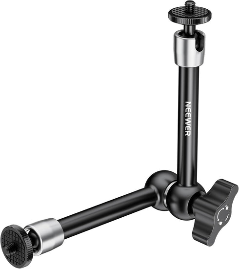 NEEWER 9.8"/25cm Adjustable Friction Magic Arm with 1/4" Screw on Both Ends, Compatible with SmallRig Cage, Flash/LED Light/Microphone/Monitor/Sup...