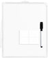 SUNEE Small Dry Erase Board with Hanging, 8.5x11 Magnetic White Board with Marker, Double-Sided Dry Erase Whiteboard for Students - Planning, Draw...
