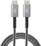 MOS Spring USB-C Cable - USB-C to USB-C, Deep Grey, 3 ft...