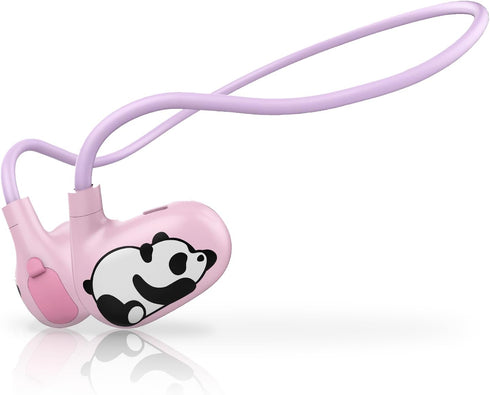 Latest Bluetooth V5.4 Kids Headphones - Cute Panda Open Ear Headphones with Mic for School Tablet Car Trip, Safe 85db Volume Limit Protect Childre...
