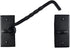 Renovators Supply Manufacturing Hook and Eye Latch 6.5 in. Black Wrought Iron Door Lock Latch/Gate Latch with Mounting Hardware...