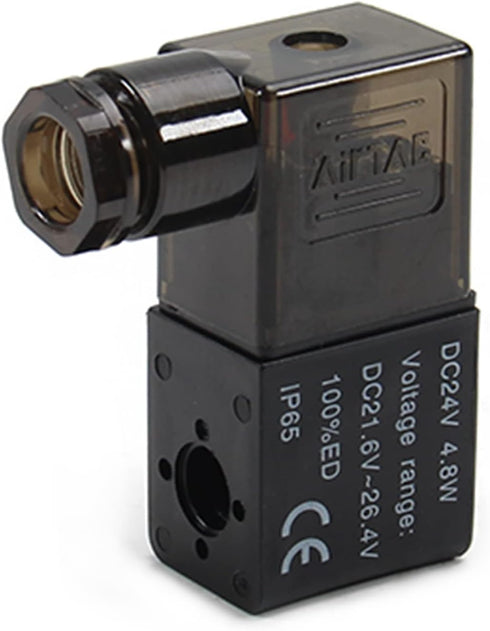 Fielect DC 24V Pneumatic Solenoid Valve Coil Electric Solenoid Air Valve Coil Solenoid Valve Replacement Parts, Solenoid Valve Plug Connector...