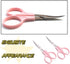 Embroidery Curved Scissors, 3 Pcs, Stainless Steel, for Cross Stitch, Sewing, Crafting, Dressmaking, Pink...