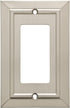 Franklin Brass Classic Architecture (1-Pack) Decorative Light Switch Cover Brushed Nickel 1-Gang Decorator/Rocker Wall Plate Single Switch Plate C...