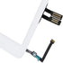 for White iPad 6 2018 6th Generation A1893 A1954 Touch Screen Digitizer Assembly Replacement with Home Button,Camera Bracket,Pre-Installed Adhesiv...
