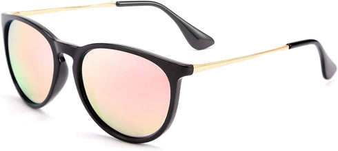 FEISEDY Polarized Sunglasses Women Men Vintage Round Classic Mirrored Sun Glasses B2571...
