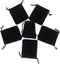 HRX Package Little Velvet Drawstring Pouches, 20pcs Black Velvet Cloth Bags for Jewelry Small Gift (3x4 inches)...