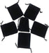 HRX Package Little Velvet Drawstring Pouches, 20pcs Black Velvet Cloth Bags for Jewelry Small Gift (3x4 inches)...