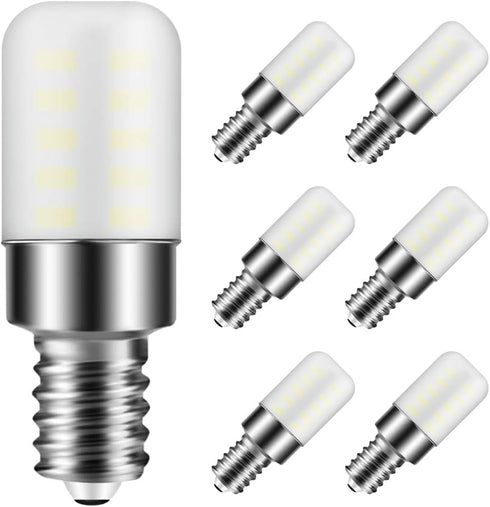 E12 LED Bulb 3W T6 E12 Candelabra Base C7 Bulb Warm White 3000K 120V 25W Incandescent Replacement for Chandeliers, Christmas Lighting, Ceiling Fan...
