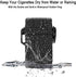 Skywin Waterproof Cigarette Case with Lighter - Airtight Cigarette Dry Box with Rechargeable Lighter - Dry Cigarette Case Protects Cigarettes from...