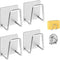 LEFTSTARER 4 Pack Sink Sponge Holder for Kitchen Sink Premium SUS304 Stainless Steel Rustproof Waterproof Quick Drying Small Strong Adhesive Spong...