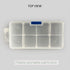 4 Pack 8 Grids Plastic Bead Organizer Box/Clear Crafts Thread Storage Containers with Removable Dividers (Free Letter Stickers)...