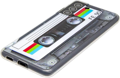 FAteam Case for Galaxy S21 Plus 5G Shockproof Scratchproof with TPU Soft Bumper Retro Cassette Tape Case Compatible with Samsung Galaxy S21+ 5G...
