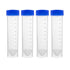 uxcell 10 Pcs 45ml Plastic Centrifuge Tubes with Screw-on Cap, Polypropylene Graduated Micro Centrifuge Tube, Self Standing, Blue, Storage Contain...