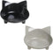 Cat Food Bowl, Non-Slip, Safe Melamine Material, Anti-Skid Base, Shallow Design, Dishwasher-Safe, 14.5cm Diameter...