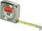 Crescent Lufkin 1/2" x 12' Mezurall Chrome Case Yellow Clad Power Return Tape Measure - W9212...