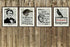 Set of 4 Edgar Allan Poe, Raven and Tell Tale Heart, Art Print Posters on Ephemera Dictionary Page Reproduction Background Unframed (8 x 10")...
