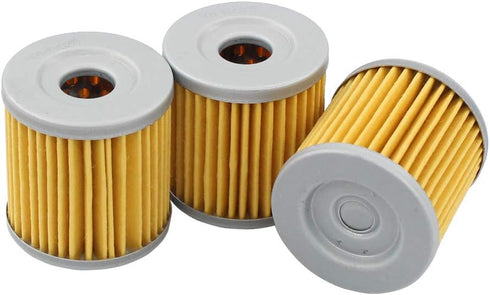 MOTOKU Pack of 3 Oil Filter for LT-Z400 LTZ400 Quadsport LTR450 Quadracer DRZ400 DRZ400E DRZ400S DRZ400SM KFX400 KLX400 400...