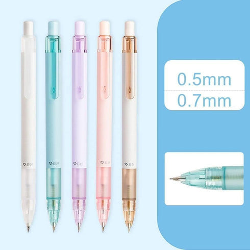 2Pcs 0.5mm Mechanical Pencil, Simple Propelling Pencil, Fashion Movable Pencil, Cute Eraser Top Press Pen, Cute School Supplies for Writing,Drawin...