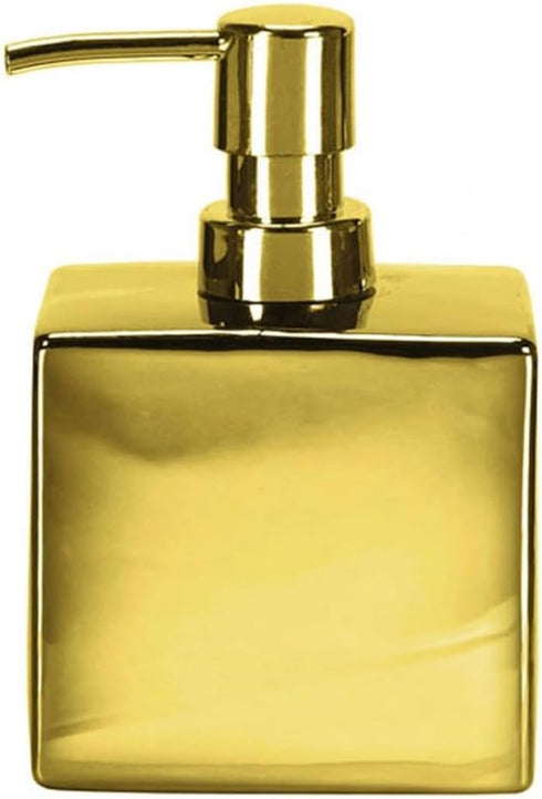Glamour Chic Porcelain Soap Dispenser 5.83" t X 3.86" w (Gold)...