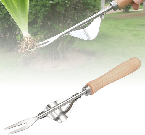 2024 Upgrade Weed Puller Tool, 20in Gardening Hand Weeder Tools Metal Leverage Base and V-Shaped Fork, Weeding Artifact Uprooting Weeding Tool Man...