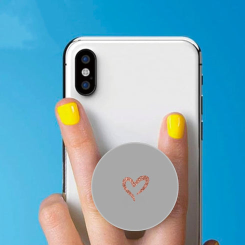 4 Pack Phone Grip,Cell Phone Holder for Smartphone,Finger Expanding Kickstand Stand - Gray Rose Gold Heart Purple Black Pink...