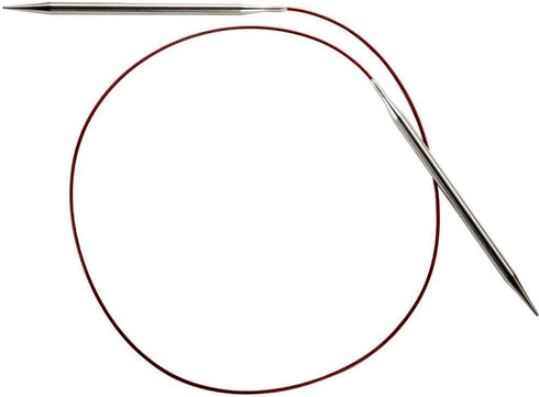 ChiaoGoo Red Lace Circular 32 inch (81cm) Stainless Steel Knitting Needle Size US 1.5 (2.5mm) 7032-1.5...