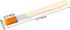 1/2 Inch Width Flat Paint Brushes Nylon Bristle with Wood Handle Painting Tool for Oil Canvas Watercolor Gesso Wall Door Cabinets Furniture Fences...