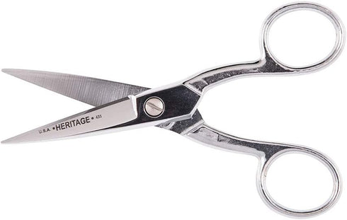Klein Tools G435 Scissors, Made in USA, Tailor Point Scissor Great for Embroidery, Sewing, Fabric, Electronics, More, 5-Inch...