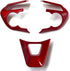 for Toyota Accessories Steering Wheel Trim Interior Decaration for Toyota RAV4 2019 2020 2021 Toyota Corolla 2020 2021 (red)...
