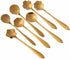 8PCS Cutlery Set Vintage Small Soup Spoon Bar tools Stainless Steel Mixing Spoon Gold Teaspoon...
