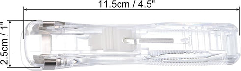 PATIKIL 4.5" x 1" Clam Clip Dispenser, 2 Set Binder Clam with 100 Pcs Clips for Binding Paper, Files, Office Documents, and Food Sealing, White & ...