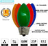 25 Pack C9 LED Replacement Christmas Light Bulbs, E17 Base Led Bulb Outdoor Christmas Lights, Waterproof Commercial Grade Holiday Decoration Repla...