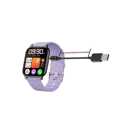 USB Magnetic Cable Compatible withPopglory P66 Smart Watch 2PCS-Black...