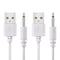 2 Pack 2.7ft Replacement DC Charging Cable, USB to DC 2.5mm Fast Charger Cord Adapter - 2.5mm (This is NOT Barrel Jack)......
