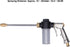 Garden Hose Spray Cleaning Tool, Rotatable High Pressure Water Adjustable Household Oxidation Resistant Flexible for Watering for 1/2in Pipe...