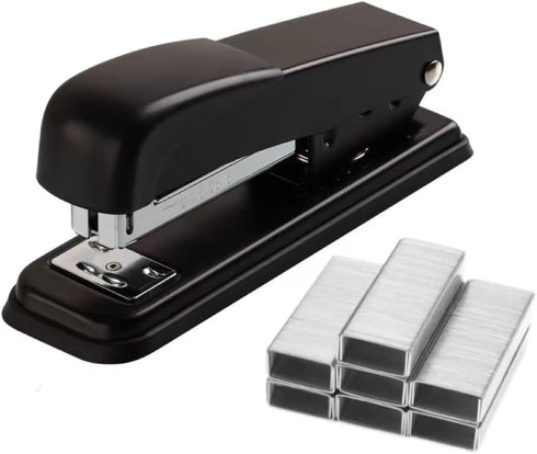 Black Stapler with 750 Staples, Office Stapler, Desktop Stapler for Classroom 25 Sheet Capacity Smooth Use, Binding Modes, Medium Duty Staplers fo...