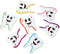 AKOAK 100 Pack Mixed Creative Cartoon Teeth Shaped Wooden Buttons Children DIY Decoration Buttons Sewing Scrapbook Decorations...