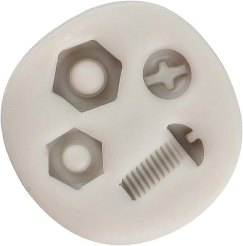 Hand Tools Silicone Molds Screw Nut Fondant Mold Construction Tools Candy Mold For Sugar Cake Decorating Cupcake Topper Chocolate Gum Paste Polyme...