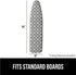 The Original GORILLA GRIP Ironing Board Cover and Pad, Silicone Coating, Thick Scorch Resistant Padding, Heavy Duty Iron Covers Standard Boards, H...