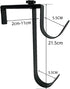 HERSENT Pool Pole Hanger, 2 PCS, Pool Hooks for Pole, Pool Fence Hooks, Metal Hooks for Hanging Pool Tool Leaf Rakes, Nets, Brushes, Skimmers, Adj...